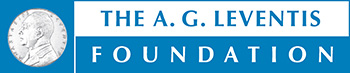 Leventis logo in blue and white 