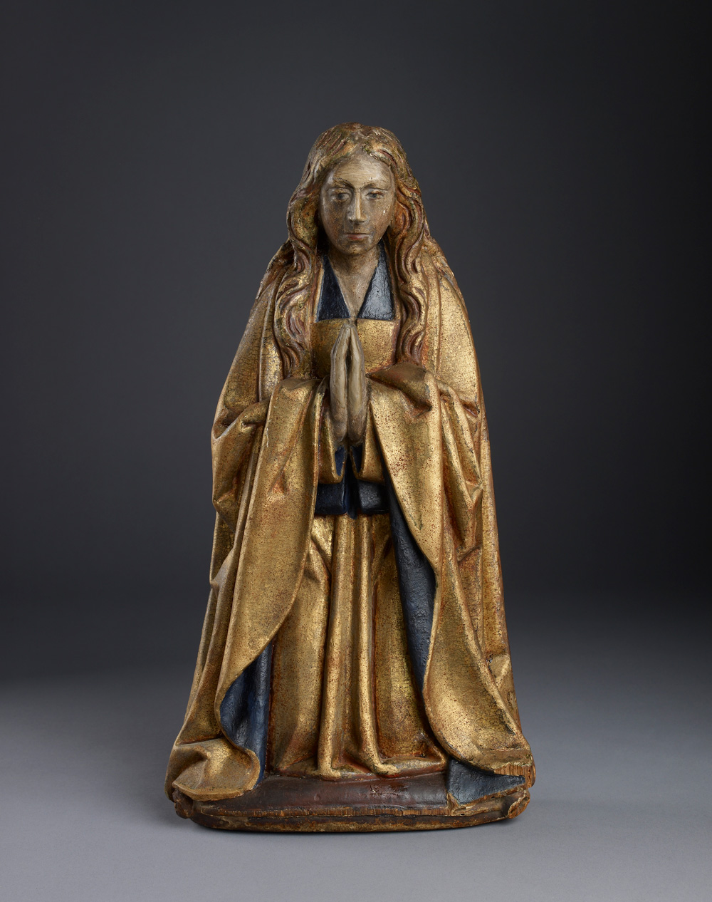 Carved wooden figure representing the Virgin Mary, 1451-1500, AN1836.p146.494 Carved wooden figure representing the Virgin Mary
