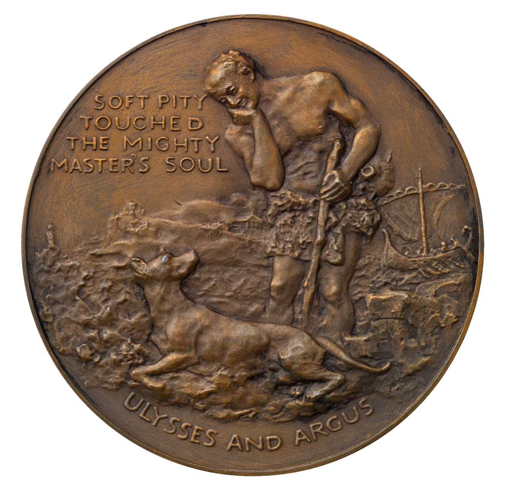 The Argus Medal of The National Canine Defence League, engraved by Frank Bowcher