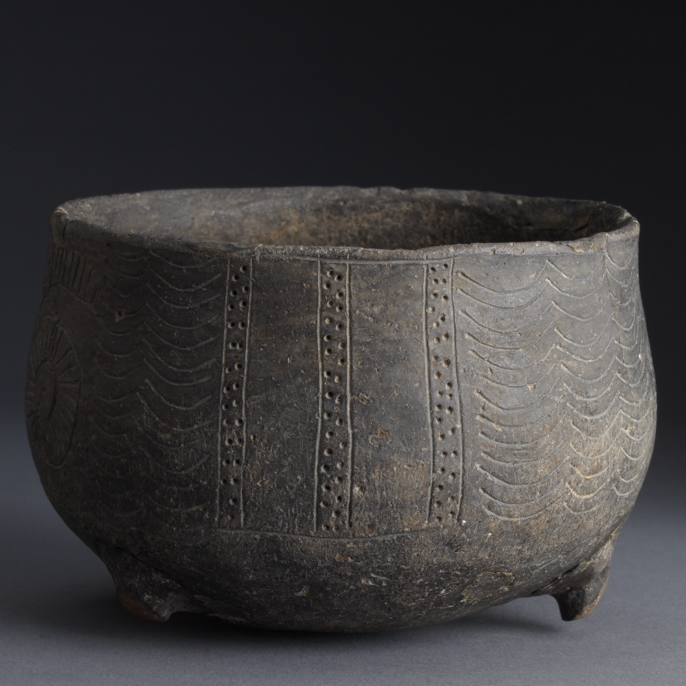 Prehistoric Deer on a Ceramic Bowl
