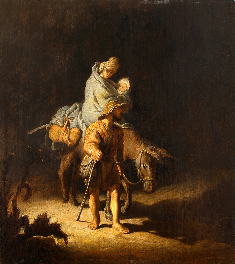 2020 Young Rembrandt Exhibition – Rembrandt, The Flight into Egypt, 1627 © Musée des Beaux-Arts, Tours
