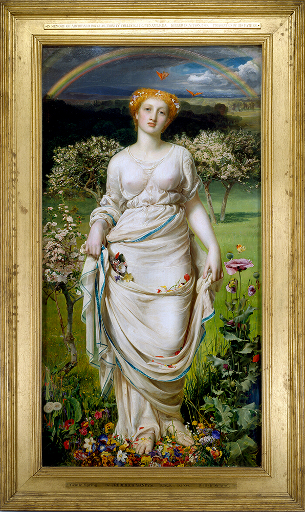 Gentle spring by Frederic Sandys, 1865