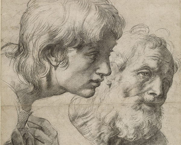 Raphael, Studies of Two Apostles for the Transfiguration, 1519-1520, Ashmolean Museum, Oxford, UK.