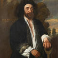 John Tradescant the Younger as a Gardener portrait - hand on spade