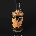 Tall Attic vase showing Aphrodite riding a swan from Cyprus