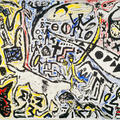 A.R. Penck, Problems of England (Northern Darkness IV), 1987, dispersion on canvas 