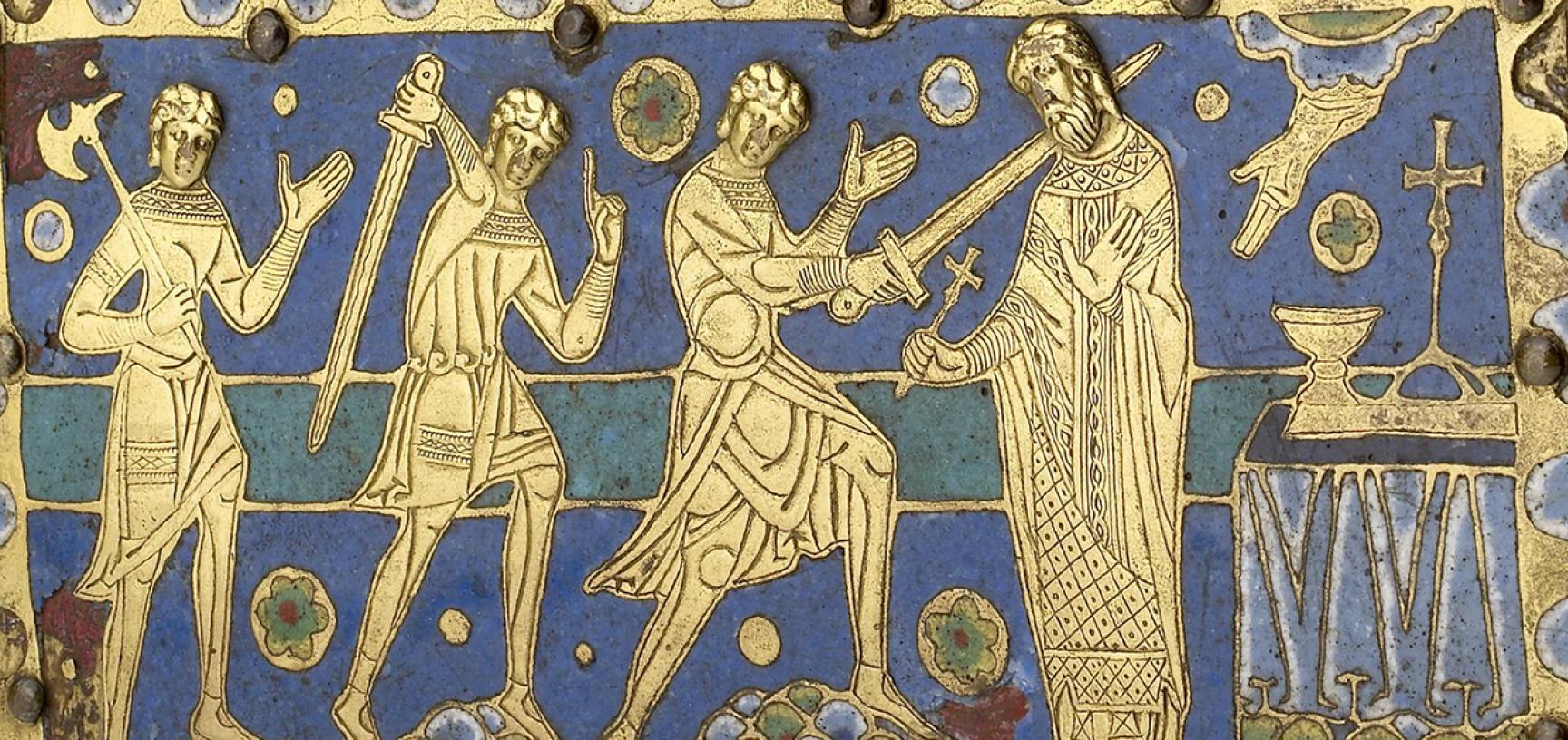 RELIQUARY CASKET OF ST THOMAS BECKET (detail) from the Ashmolean collections