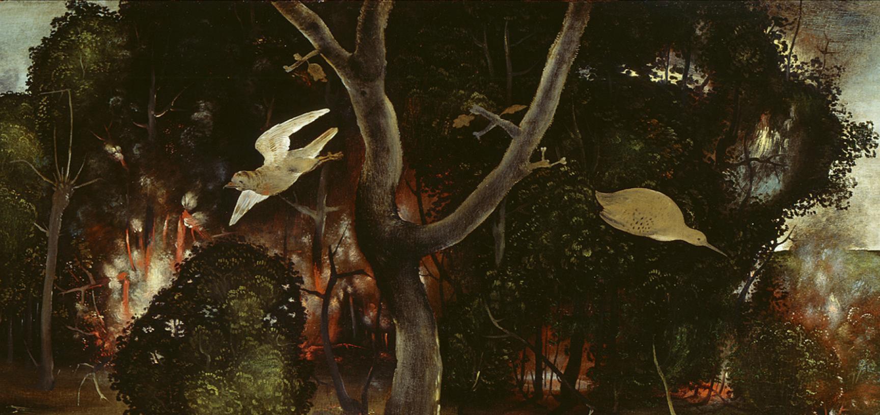 The Forest Fire (detail) by Piero di Cosimo