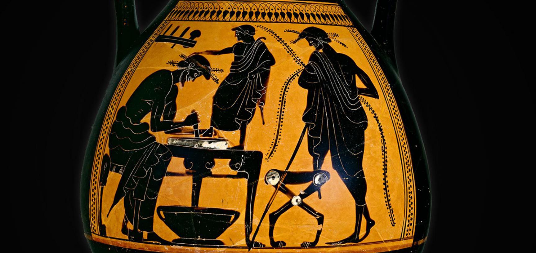 Shoemaker Vase, The Eucharides Painter, c. 500BC