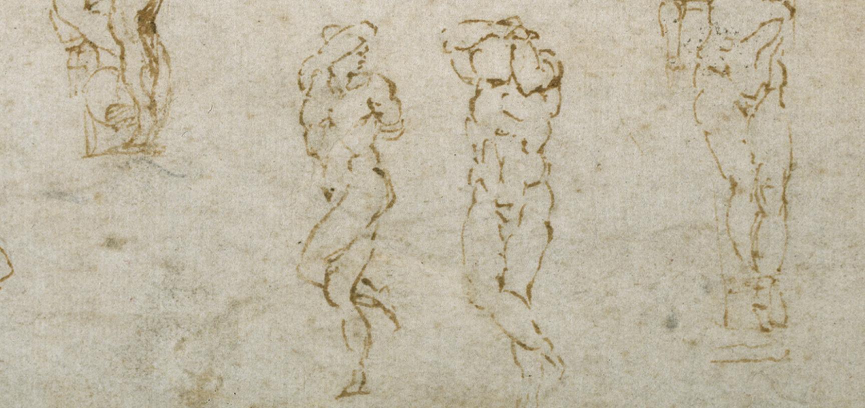 Michelangelo's studies by Michelangelo Buonarroti (detail)