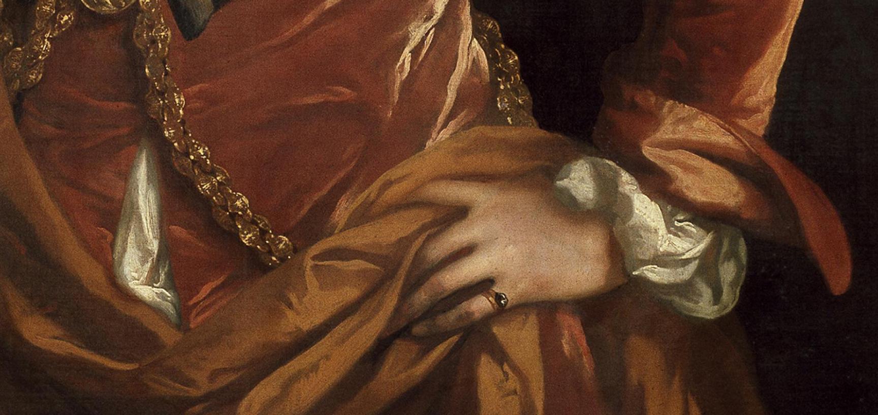 Portrait of Elias Ashmole by John Riley (detail)