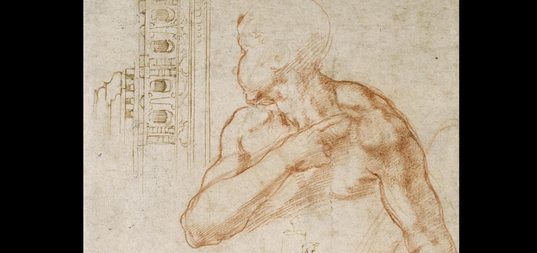 Michelangelo's studies by Michelangelo Buonarroti (detail)