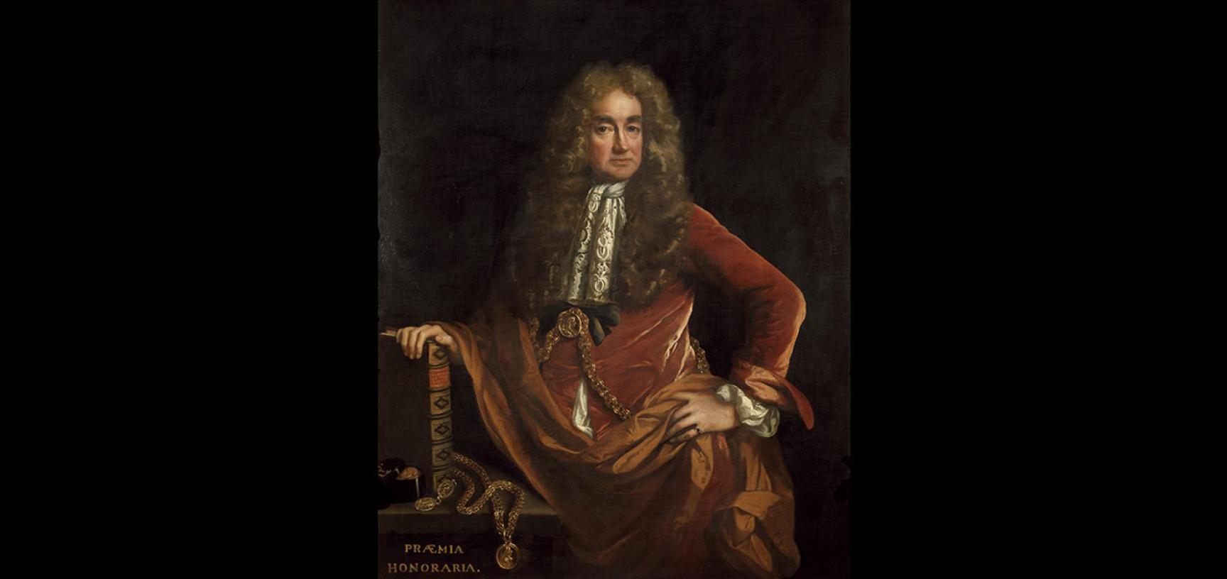 Portrait of Elias Ashmole by John Riley