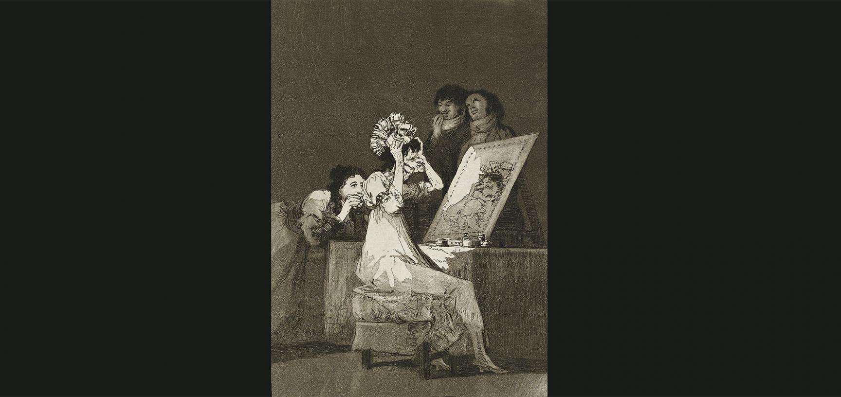 Hasta la muerte by Francisco José de Goya y Lucientes