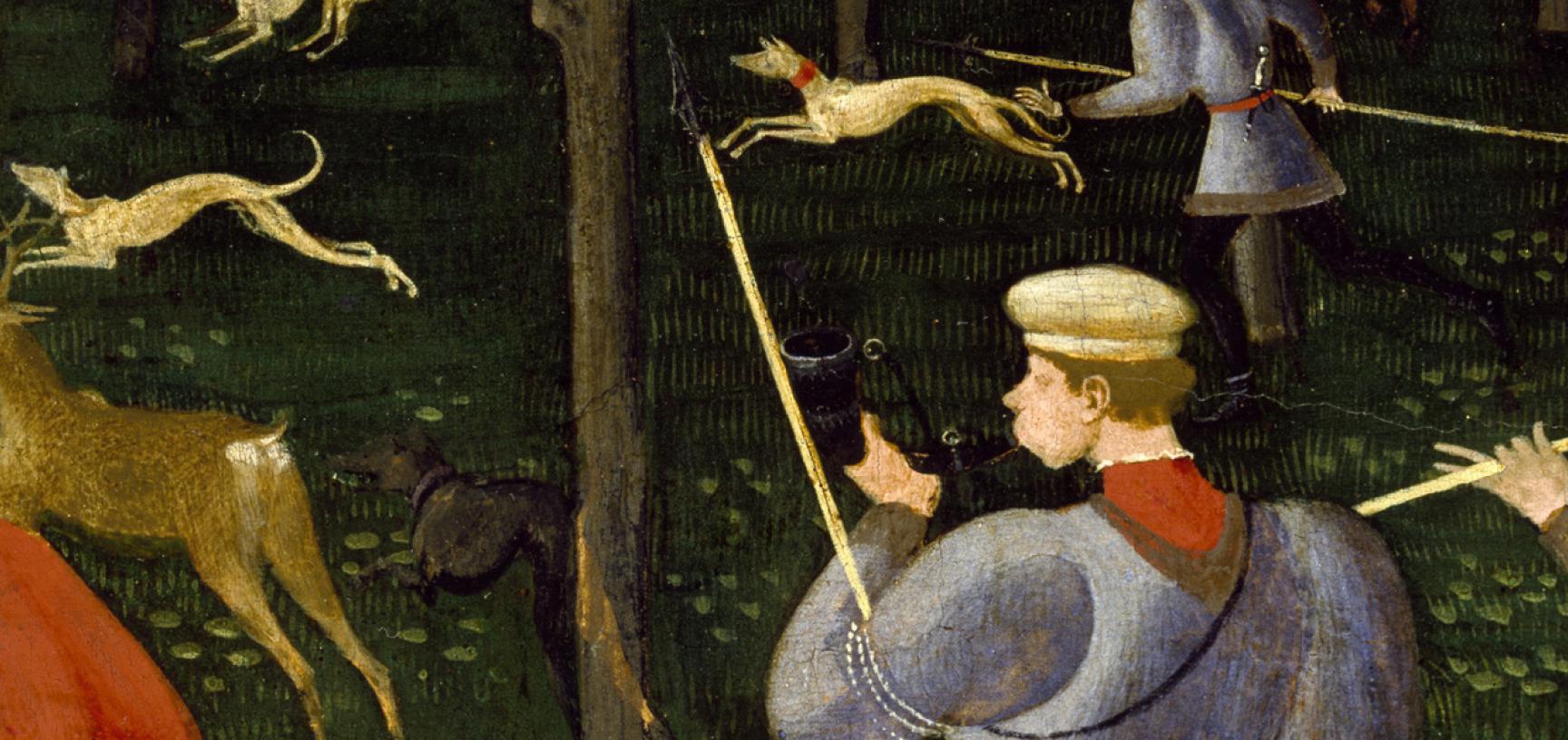 The Hunt in the Forest (detail) by Uccello