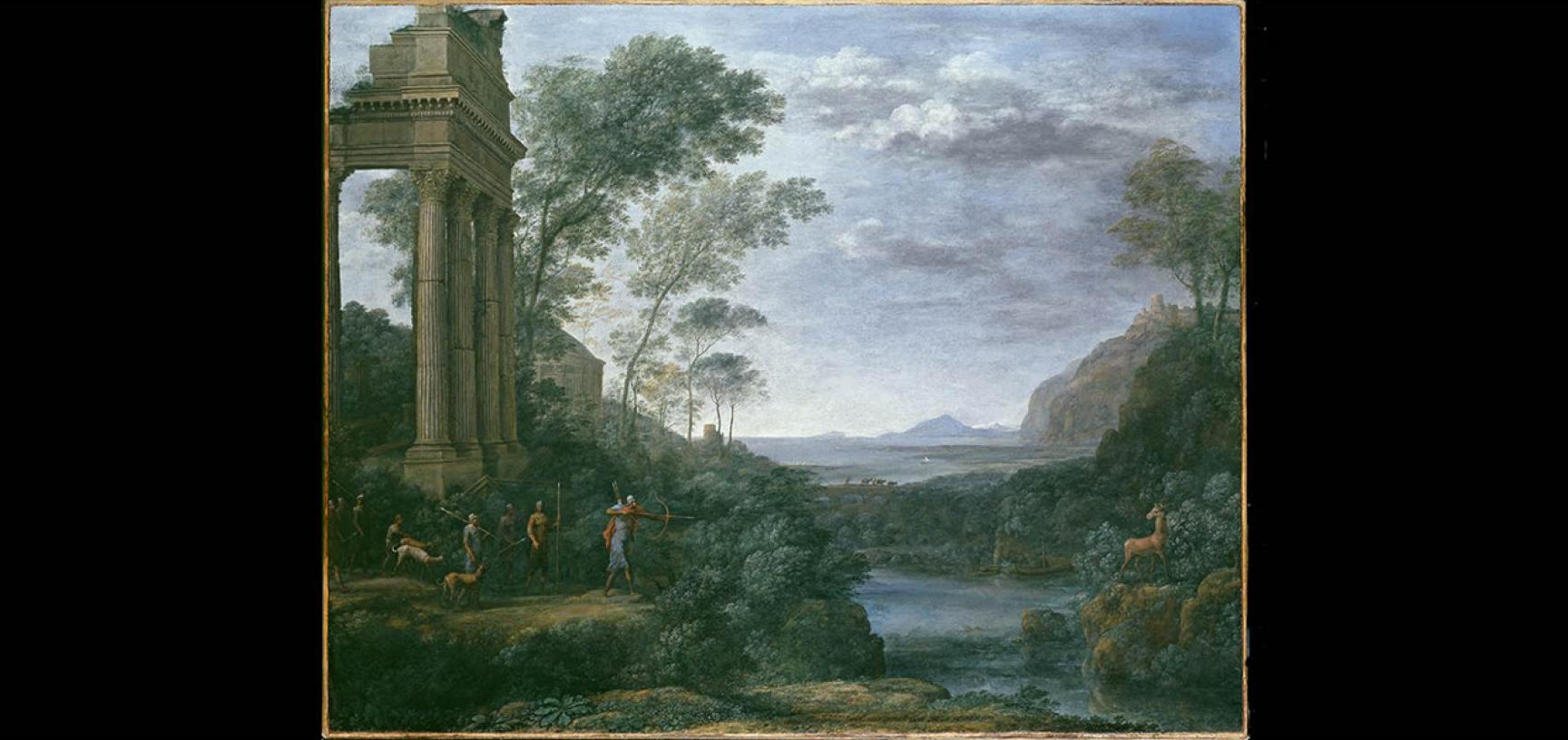 Landscape with Ascanius shooting the Stag of Sylvia by Claude Lorrain