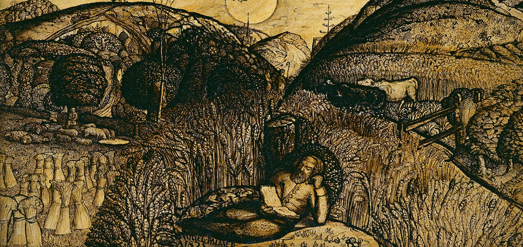 The Valley Thick with Corn by Samuel Palmer 