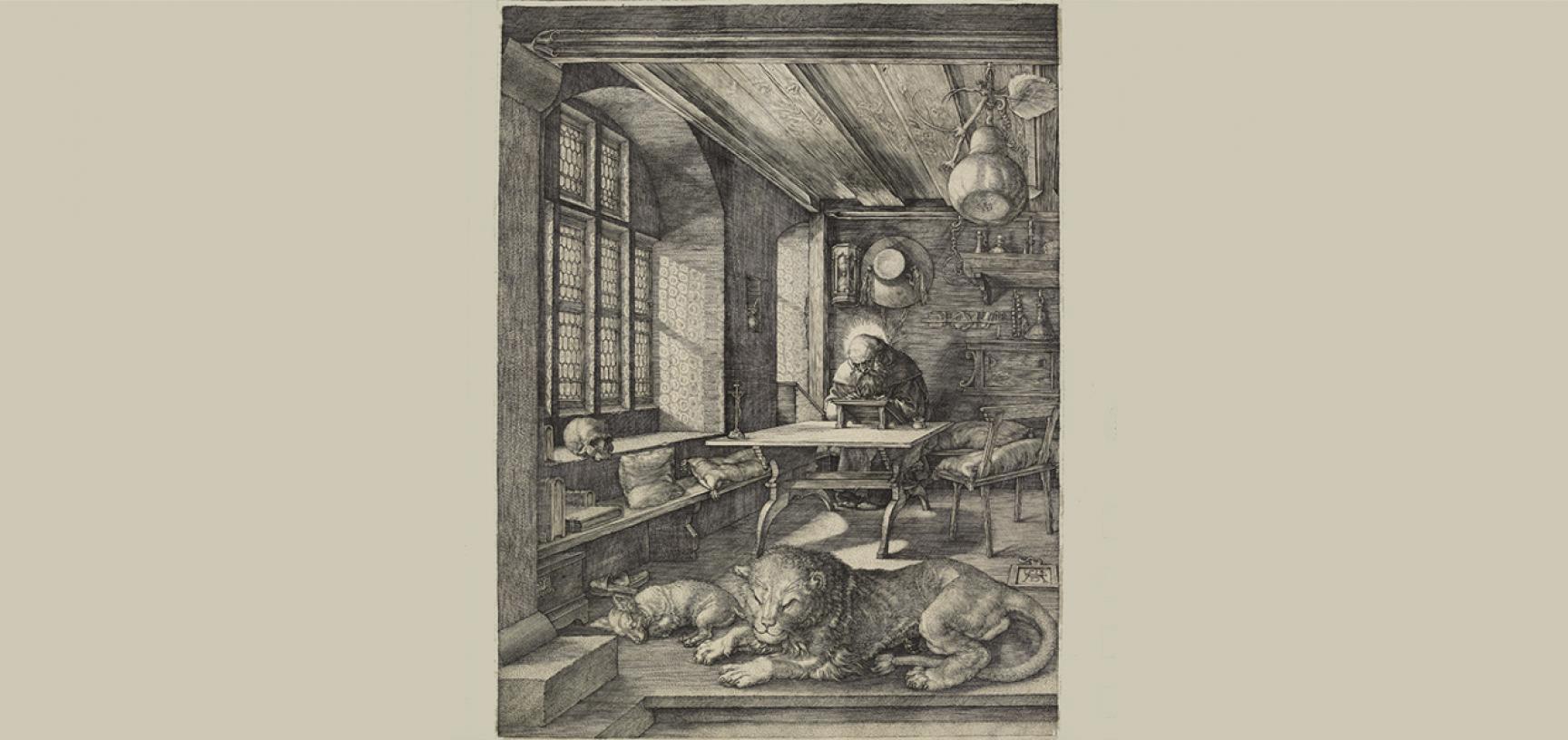 St Jerome in his Study by Albrecht Dürer 
