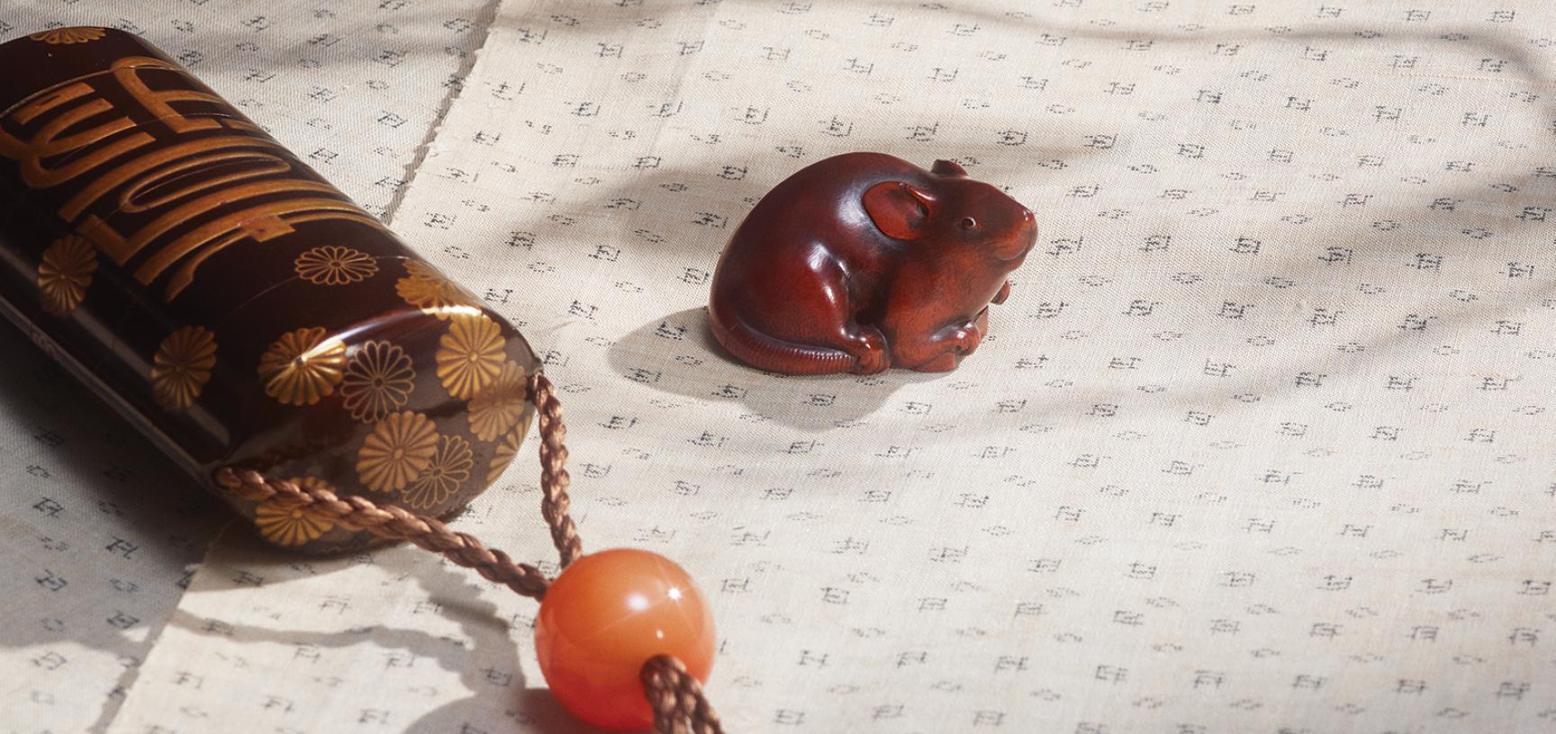 Netsuke in the form of a rat, Kano Tomokazu, 1800-40