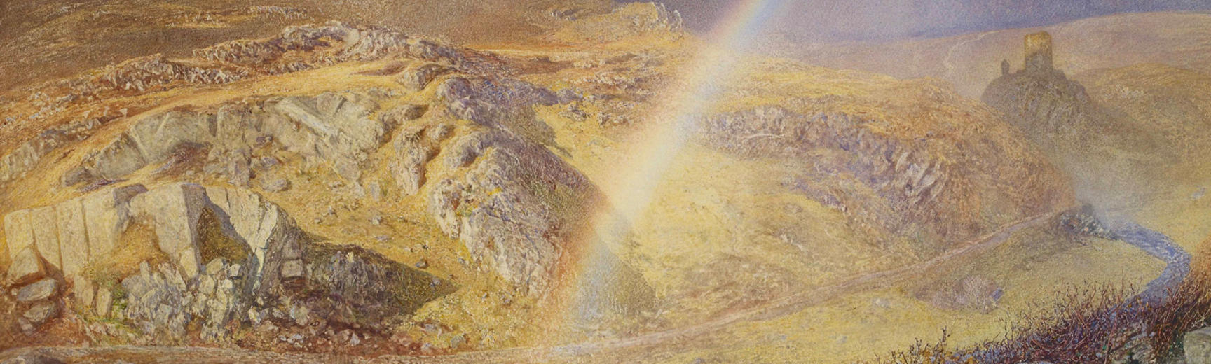 Alfred William Hunt, A November Rainbow, Dolwyddelan Valley, November 11, 1866, 1 p.m. 1866