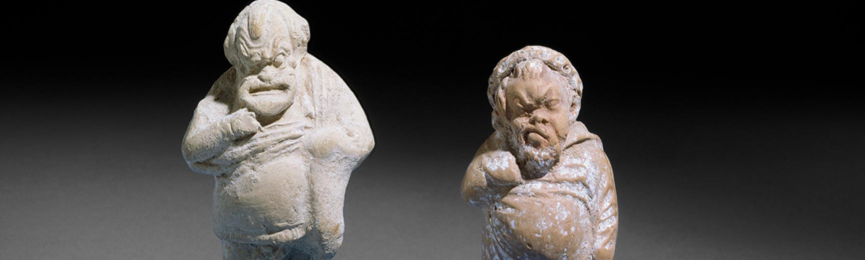 Terracotta figurine of a Comic Male Actor 