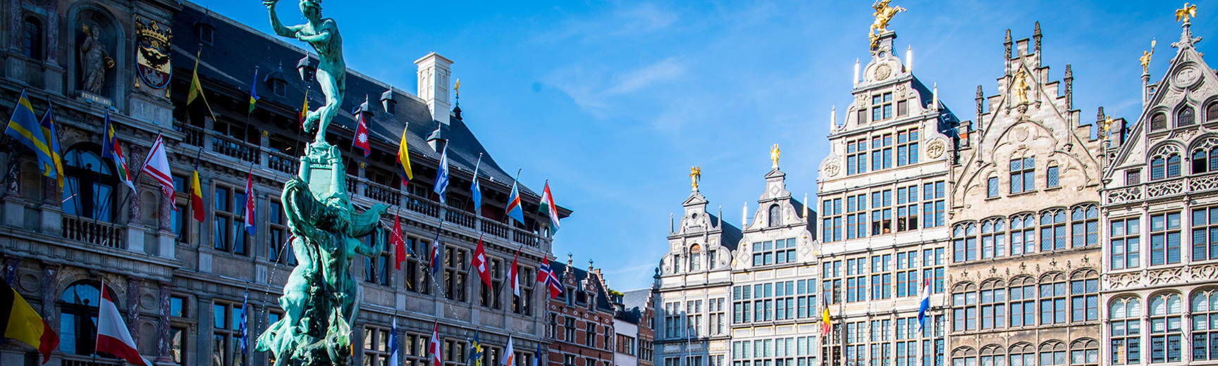 A photograph of Antwerp's historic centre