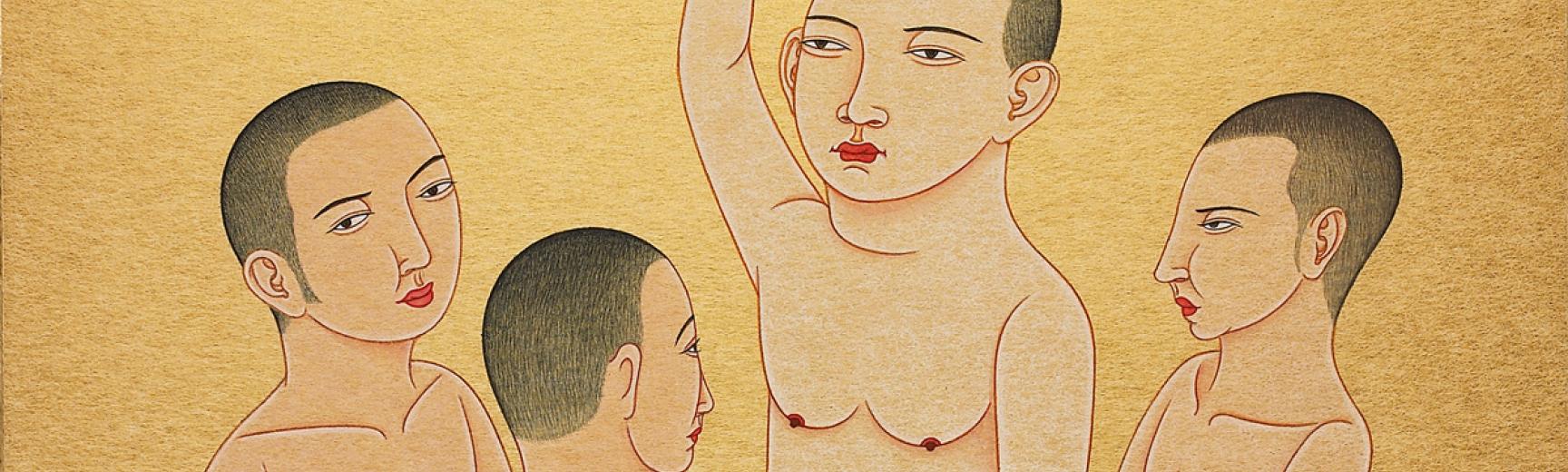 The naked artist