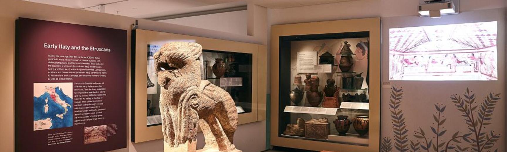 Inside the newly designed Italy and Etruscans gallery 