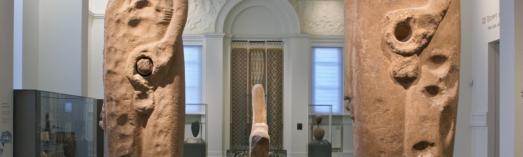 Egypt at its Origins Gallery 22 with the ancient God Min statues