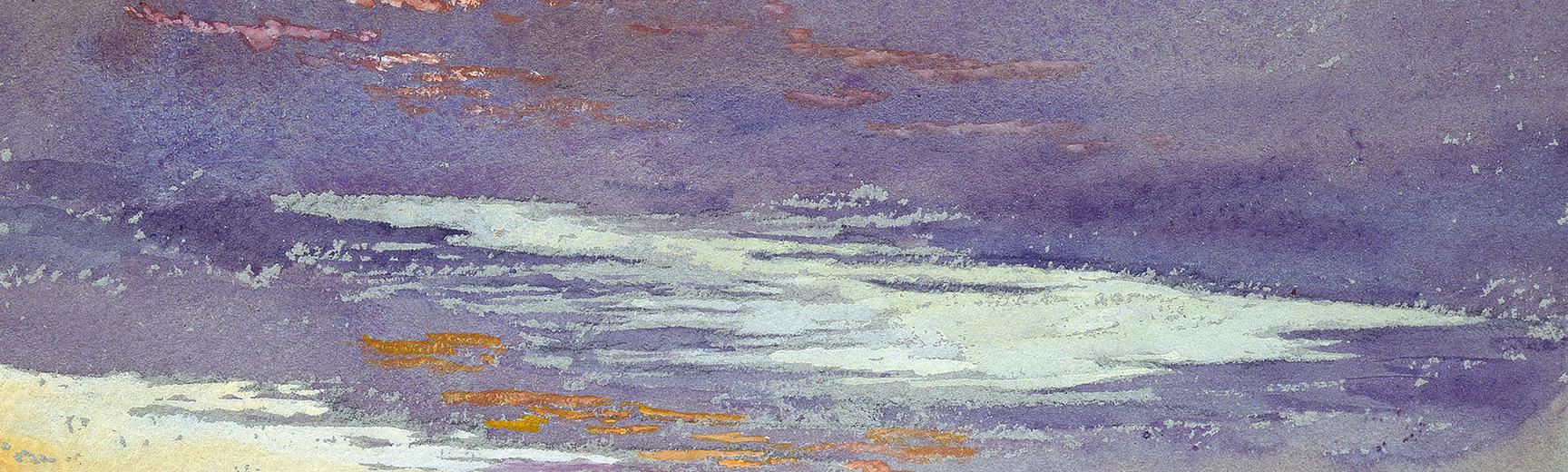 Study of Dawn, purple Clouds, 1868, watercolour