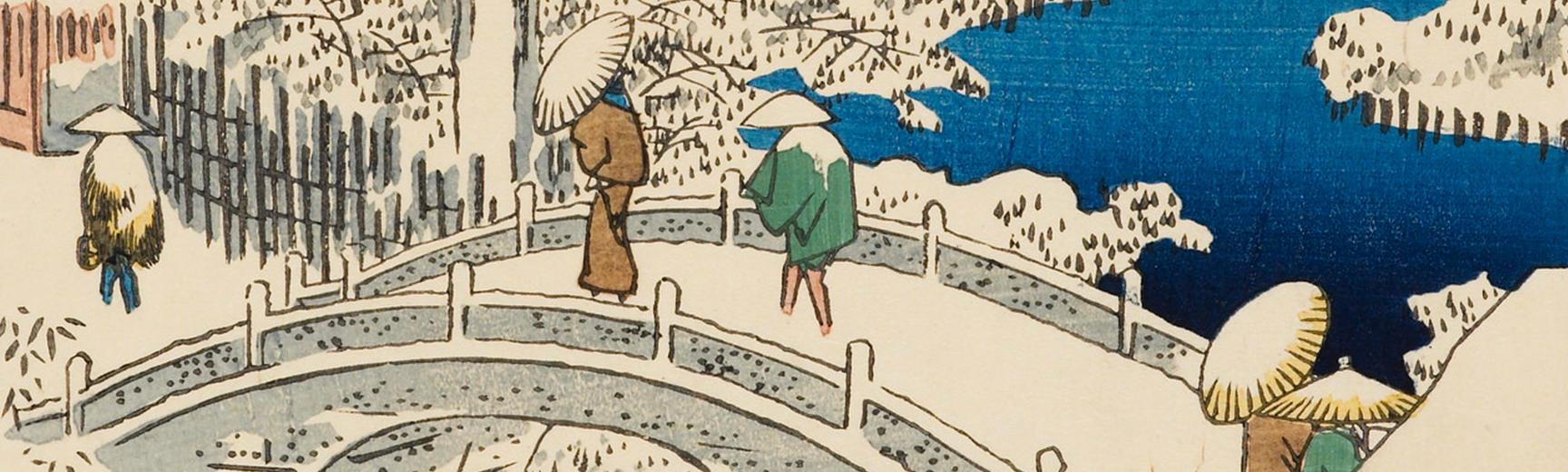 Snowy bridge by Hiroshige