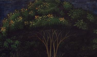 The Hunt in the Forest by Uccello detail