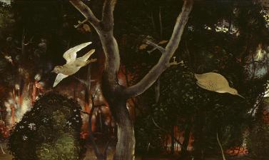 The Forest Fire (detail) by Piero di Cosimo