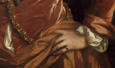 Portrait of Elias Ashmole by John Riley (detail)