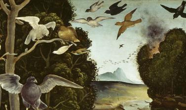 The Forest Fire (detail) by Piero di Cosimo