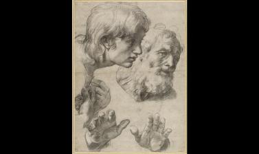 Studies of Two Apostles for the Transfiguration by Raphael