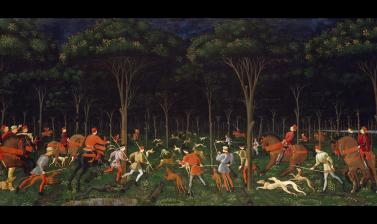 The Hunt in the Forest by Uccello