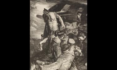 Frank Brangwyn, The Gun, 1917 © Ashmolean Museum, Presented by the Ministry of Information, WA1919.31.24