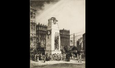 Stanley Anderson, The Cenotaph, 1919 © Ashmolean Museum, Presented by Arthur Mitchell, WA1964.75.1639