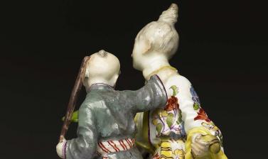 Chinoiserie group, Meissen, Germany, c. 1750