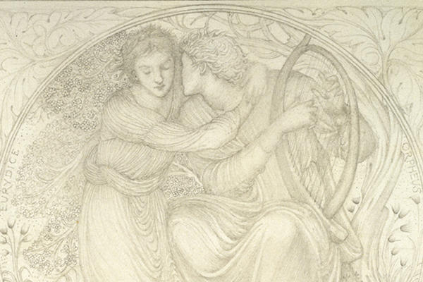 Edward Coley Burne-Jones, Orpheus playing to Eurydice