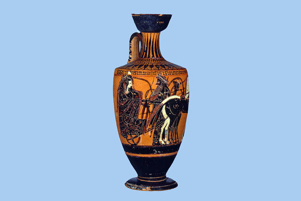 Ceramic showing the Wedding of Peleus and Thetis