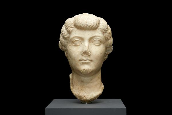 Marble head from a statue of Livia