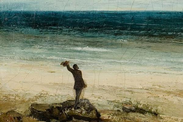 Gustave Courbet 'Le bord de mer a Palavas', By The Seaside, 1853