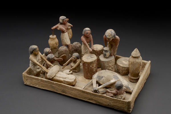 Ancient Egypt Tomb Model Showing Food Preparation c. 2160-2025 BC