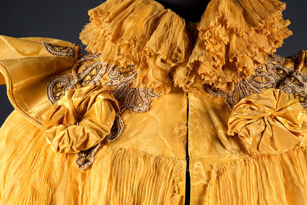 Gold dress detail