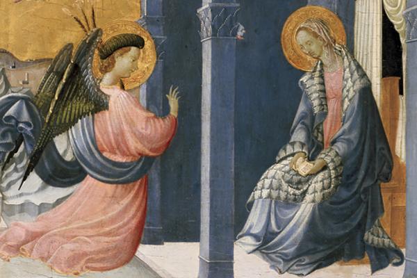 The Annunciation (detail) by Uccello