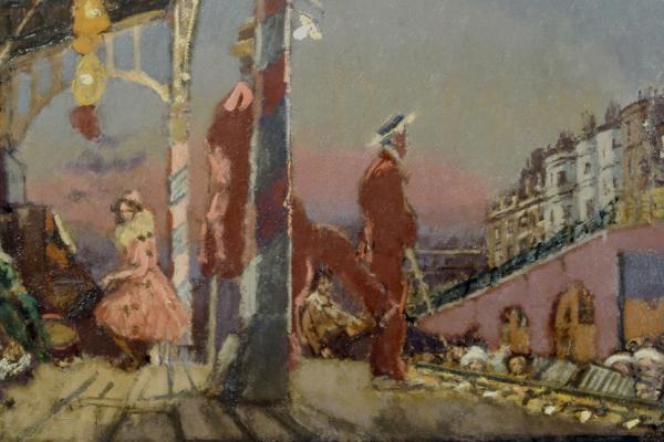 Brighton Pierrots (1915) by Walter Sickert at the Ashmolean Museum