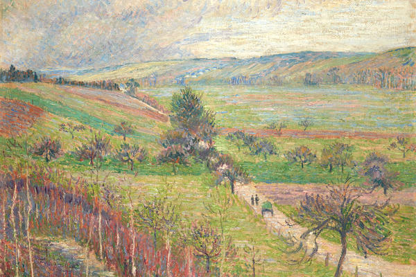 Lucien Pissarro, La Route de Thierceville, (Early Spring), 1893, oil painting