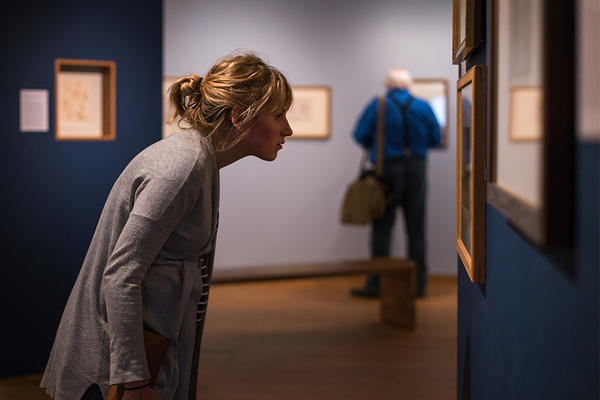 A member enjoying one of the special exhibitions